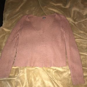 Charlotte Russe blush pink sweater